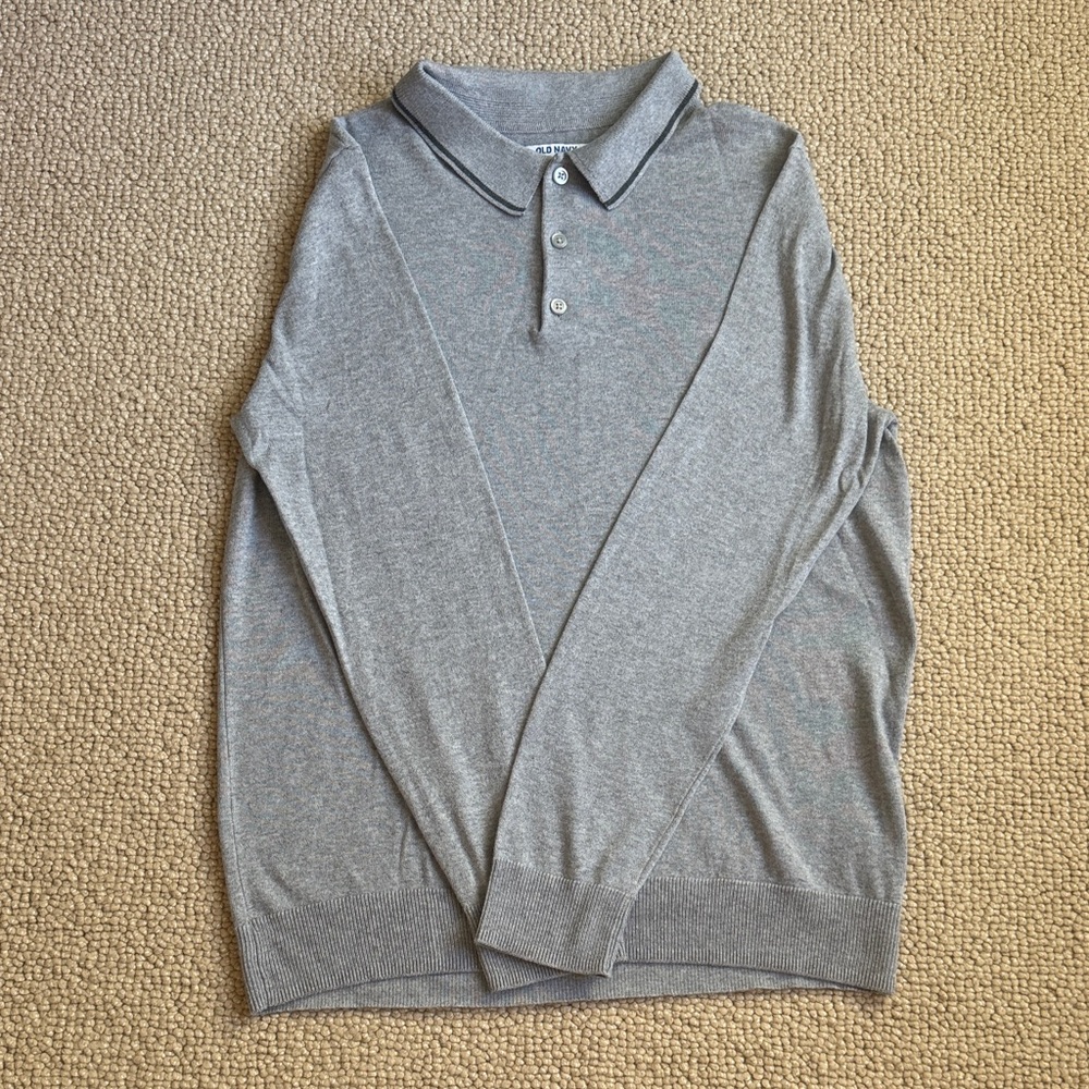 Old Navy Classic Gray Polo Shirt